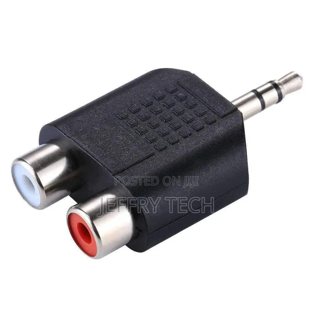 3.5mm to Dual 2 RCA Female Male Jack Y Splitter Audio Adapte