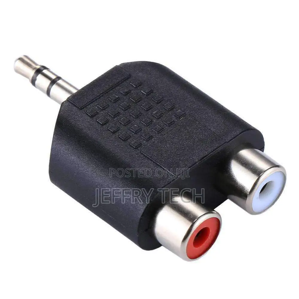 3.5mm to Dual 2 RCA Female Male Jack Y Splitter Audio Adapte