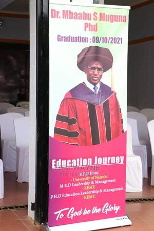 Wide Based Pull Up Satin Banner - thumbnail 2