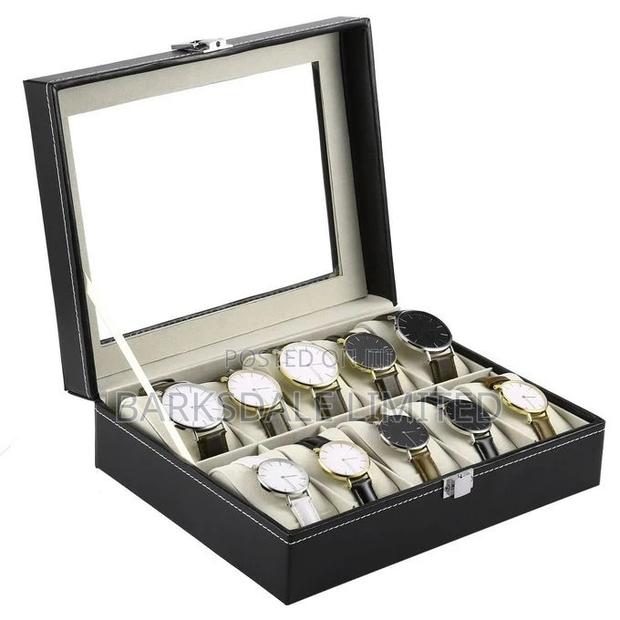 Watch Display Holding Organizer Box Case Jewelry 10 Pod - thumbnail 3