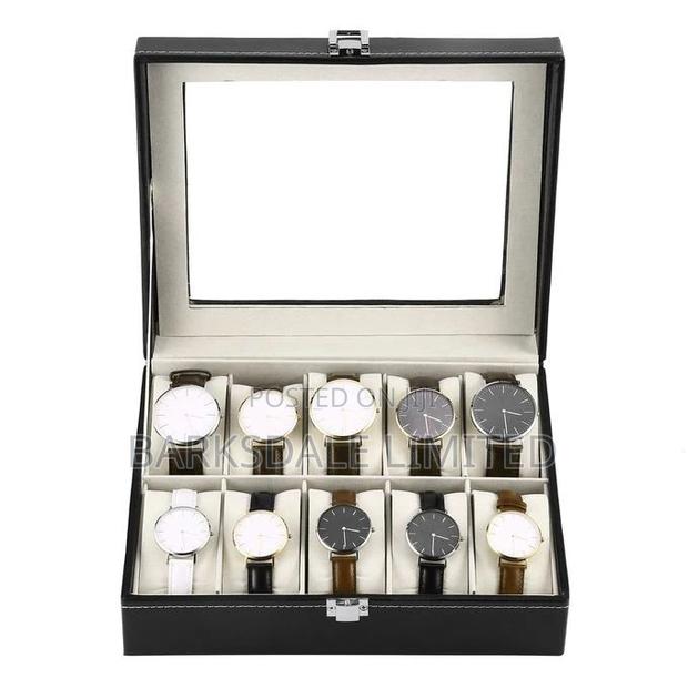 Watch Display Holding Organizer Box Case Jewelry 10 Pod - thumbnail 6