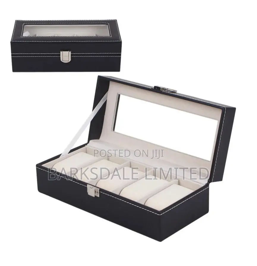 Watch Display Holder Organizer Box Case Jewelry 5 Pod