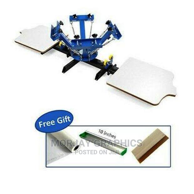 4 Color 2 Station Silk Screen Printing Equipment T-Shirt - main view