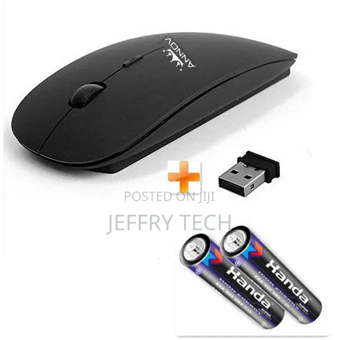 Annov Slim 2.4 Ghz Optical Wireless Mouse+Batteries