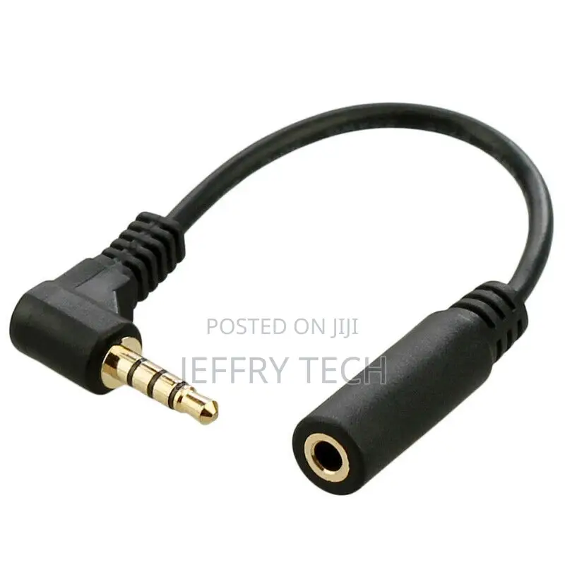 10cm Audio Stereo 3.5mm Male 90 Degree Right Angled to Femal