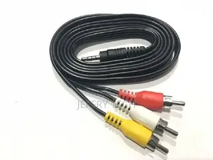3.5mm 1/8" Male to 3 RCA Male Plug Composite Audio Video AV