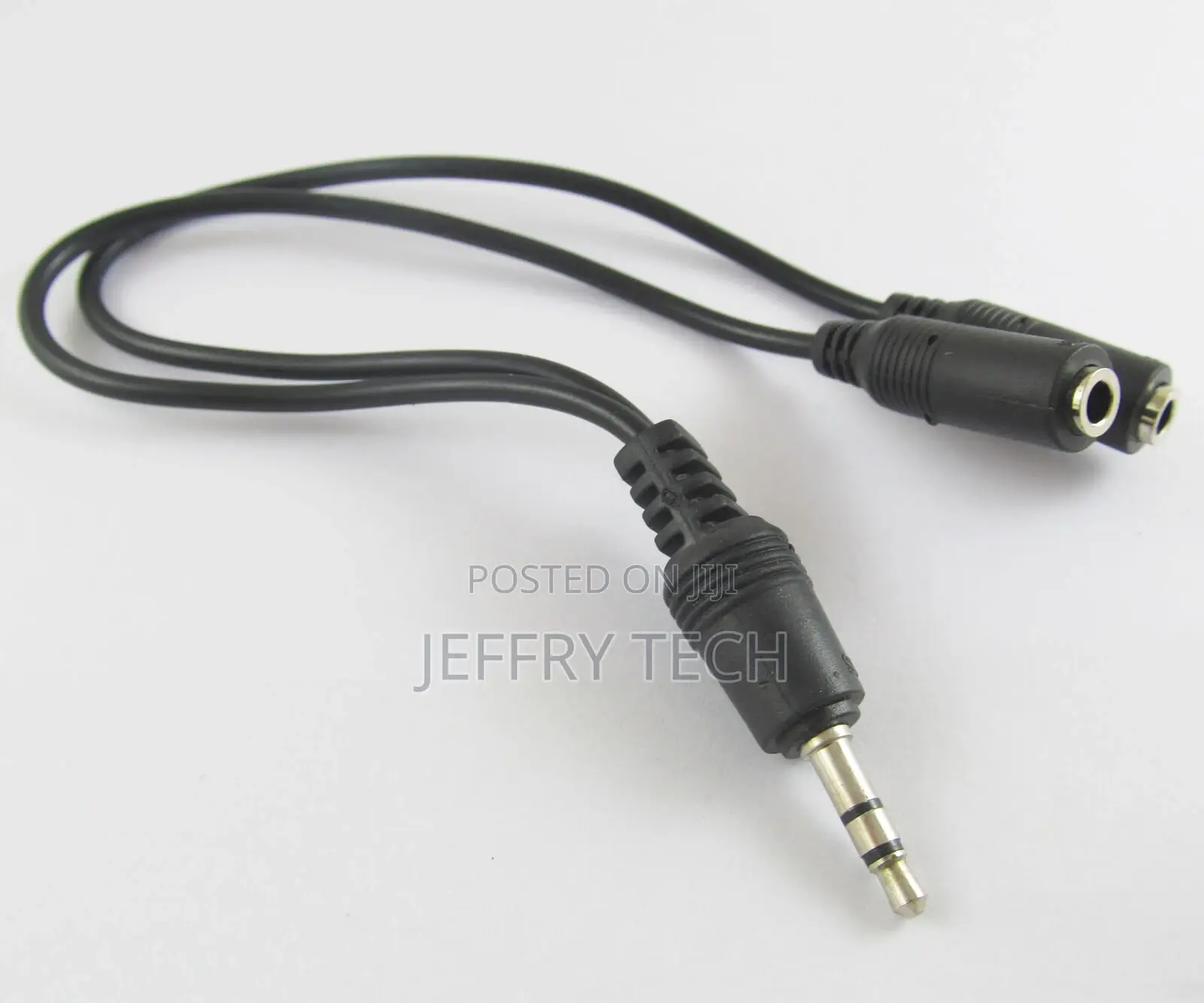 25cm 3.5mm 1/8" Stereo 1 Male to 2 Female AUX Y Splitter Au