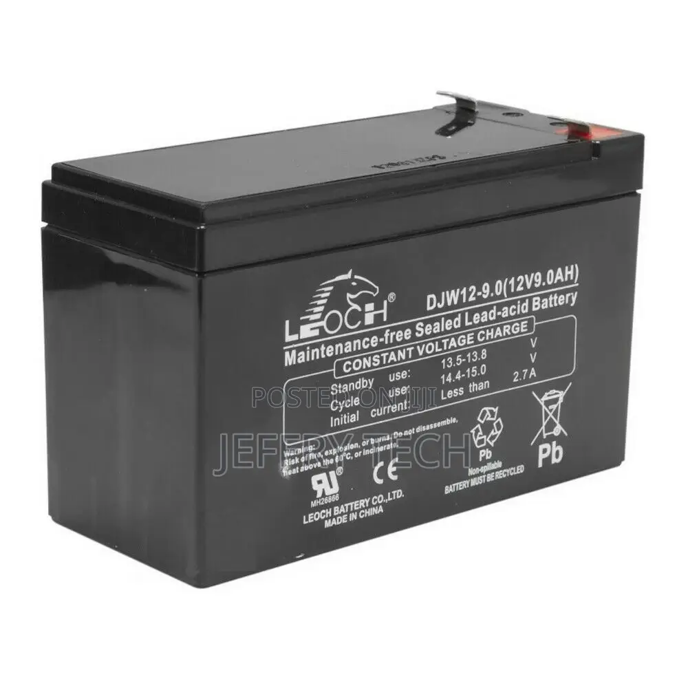 12v 9ah Sealed Lead Acid Rechargable Battery Fire Alarm Ups