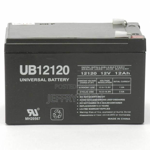 12V 12AH Sealed Lead Acid Battery Rechargeable Power Unit -