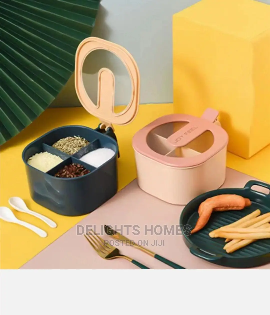 *4 Partition Spice Organizer Jar