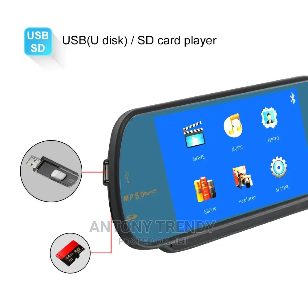 Car Rear Mirror Monitor