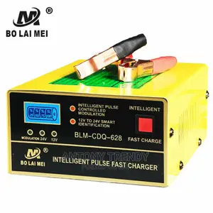 12v/24v Car Battery Charger, 5 Stage 1 Amp to 15 Amp 250W