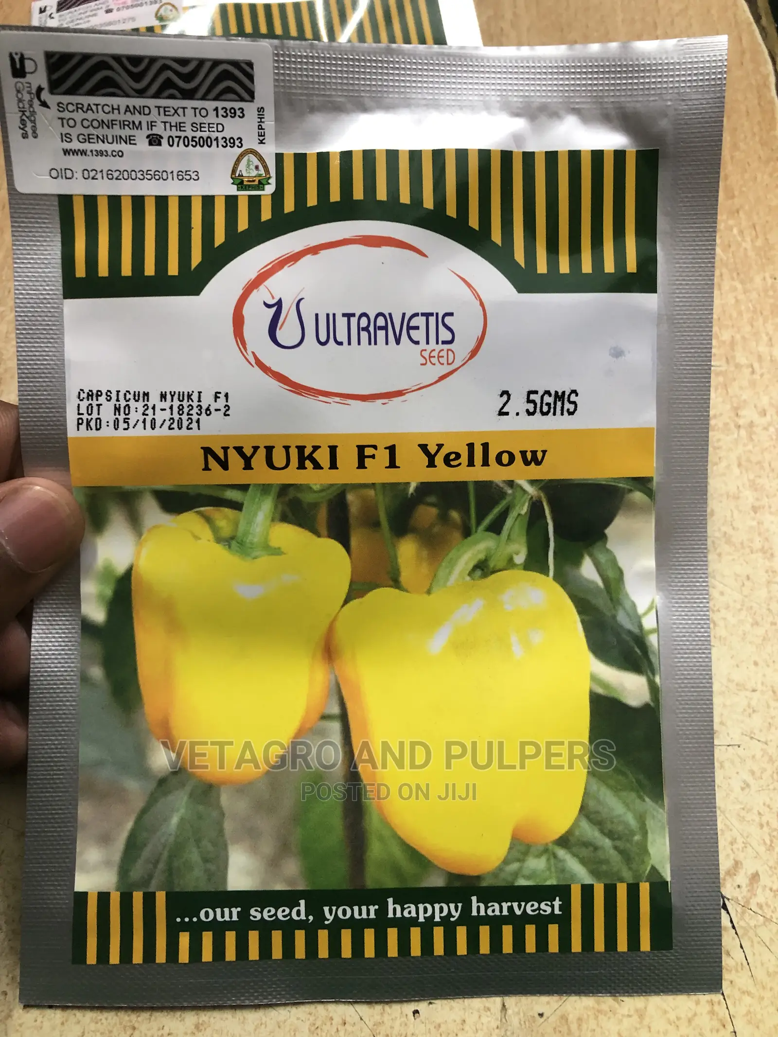 Red or Yellow Bell Peppers Nyuki F1