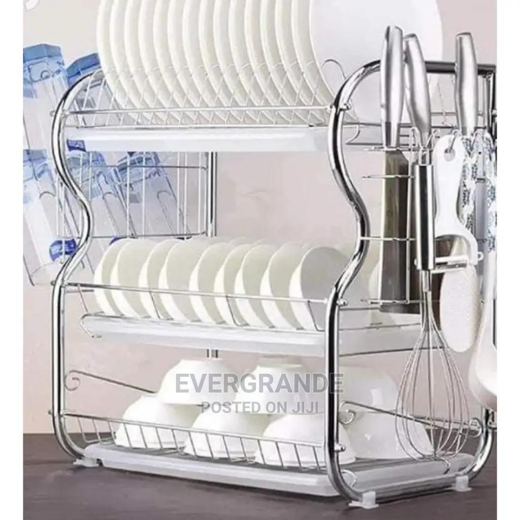 3 Tier Dishrack Stainless Steel.