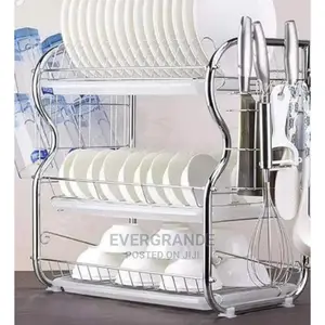 3 Tier Dishrack Stainless Steel.