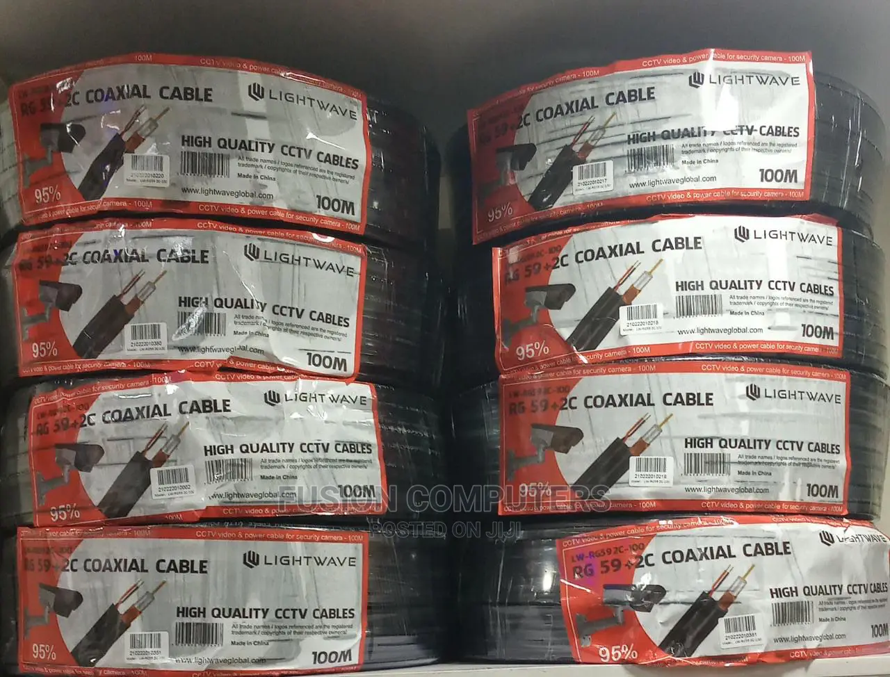 Coaxial Cable RG59+2C 100m