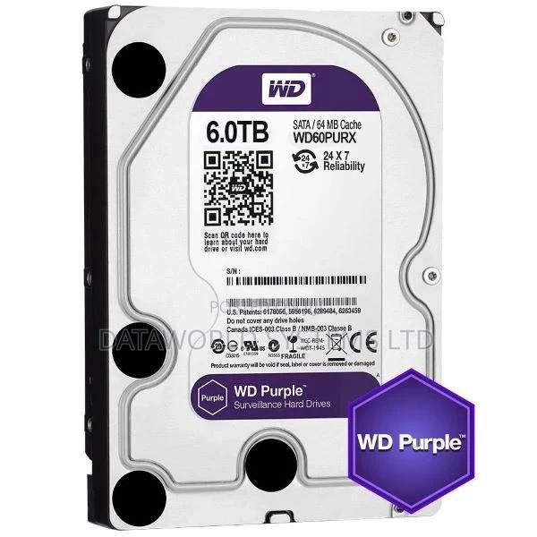WD Purple Surveillance Hard Drive, 6 TB