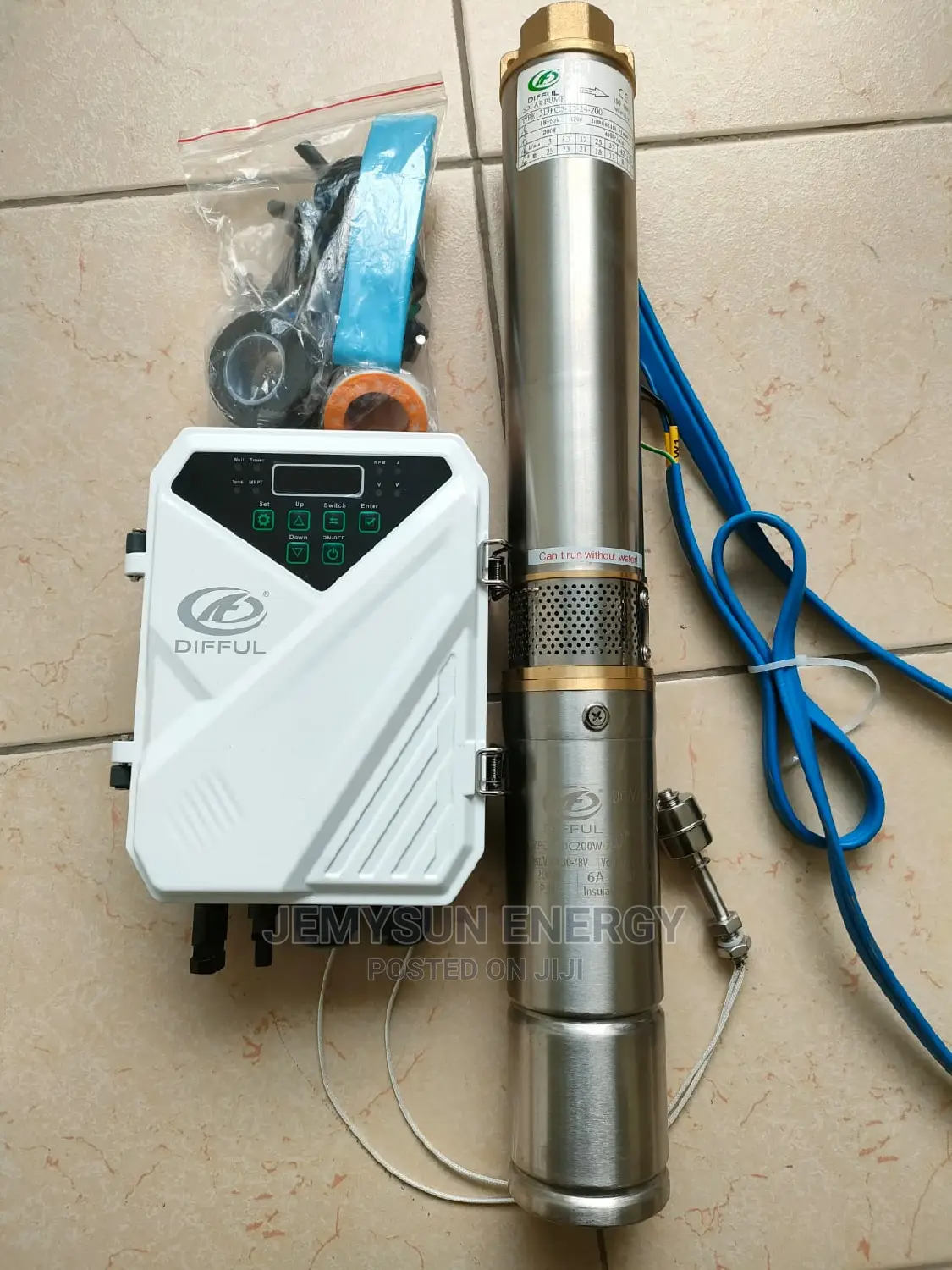 Solar Submersible Water Pump Difful