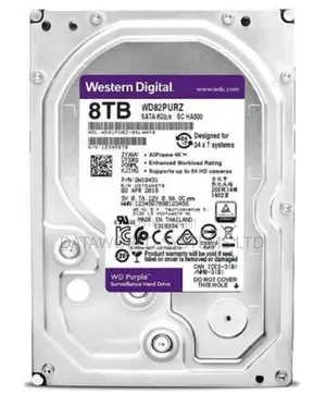 WD Purple Surveillance Hard Drive – 8 TB