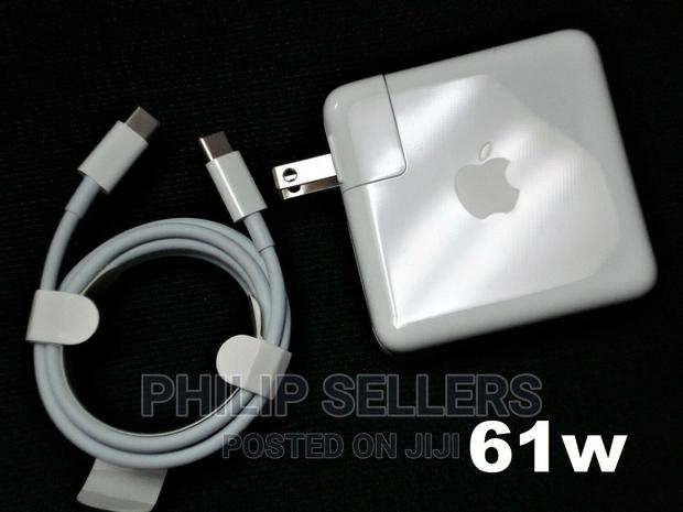 Genuine OEM Apple 61W USB-C Power Adapter Cable MRW22LL Fo - thumbnail 4