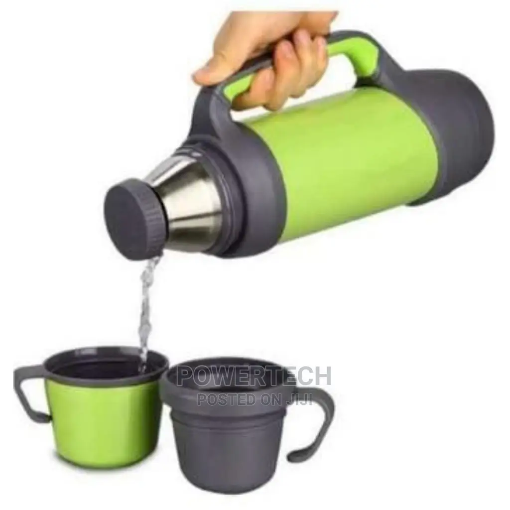1.2 Vacuum Flask 1399 Green Instock