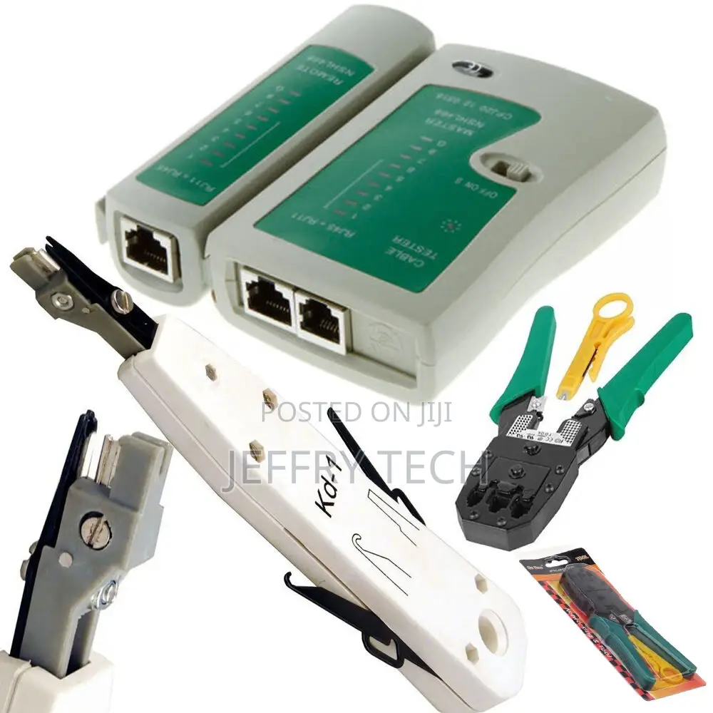 Ethernet Network Kit RJ45 Cat5e Cat6 Cable Crimping Crimper