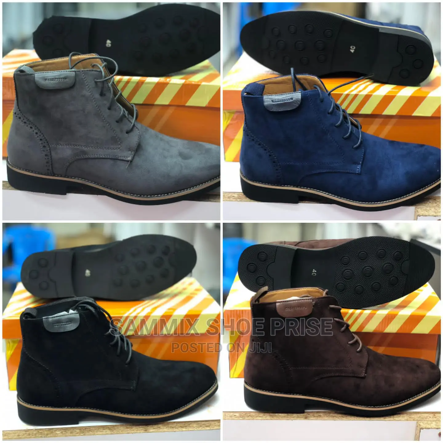 Leather Suede Boots