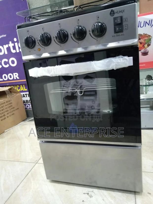 4 Gas Nunix Standing Oven Cooker With Electric Oven.