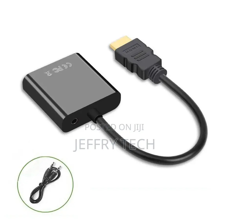Converter Adapter Mobile HDMI to VGA, With Connector Release