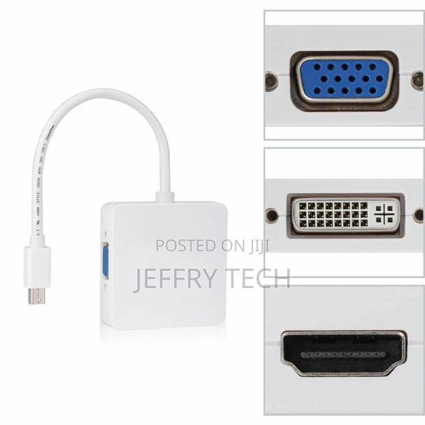 Mini DP Displayport to DVI VGA HDMI HDTV Adapter 3 In1 for A