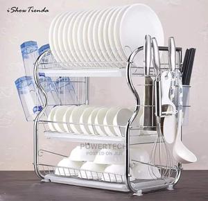 3 Layer Stainless Steel Dish Rack - thumbnail 2