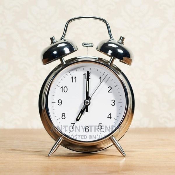 Vintage Metallic Gold Alarm Clock.Silver Available