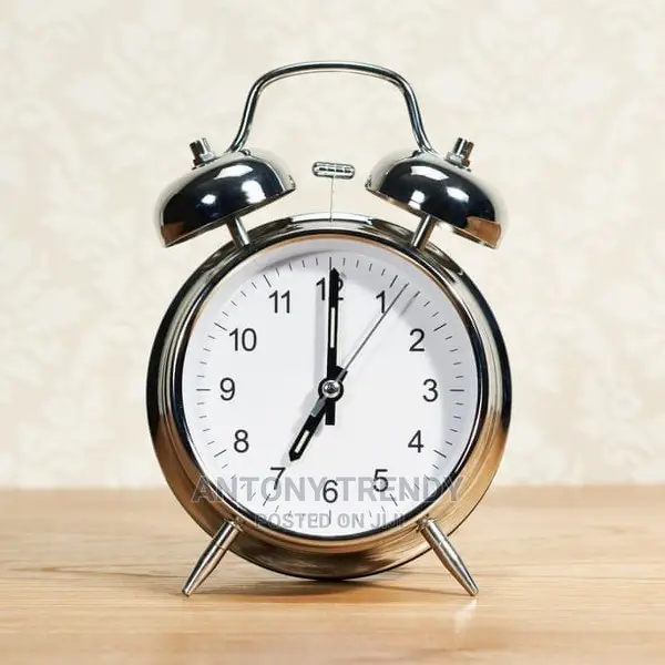 Vintage Metallic Gold Alarm Clock.Silver Available