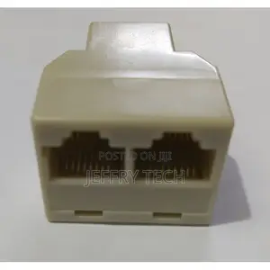 Generic 1 to 2 Female RJ45 Network Jack Line Splitter