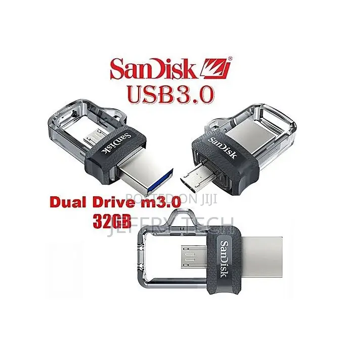 Sandisk OTG USB Drive 3.0 – 32GB - Black