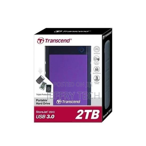 Transcend Storejet 25H3 - External Hard Drive - 2TB - USB 3. - main view