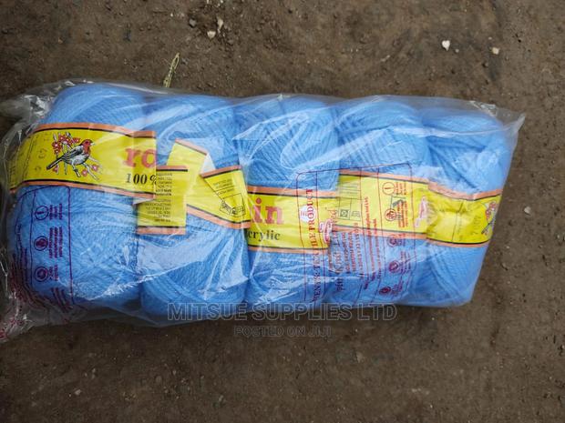 5 Sky Blue Chunky Knitting Yarn - main view