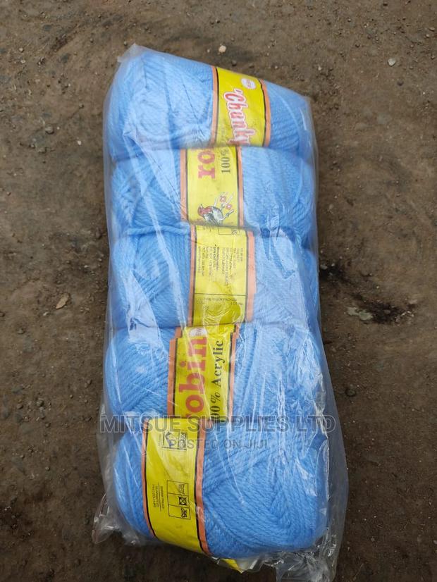 5 Sky Blue Chunky Knitting Yarn - thumbnail 2