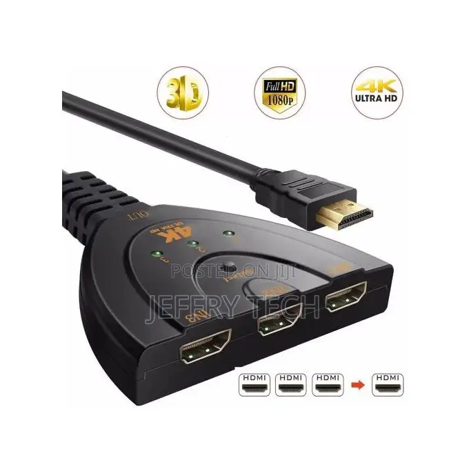 Generic 4K 3 Port HDMI Switch Switcher HDMI Splitter