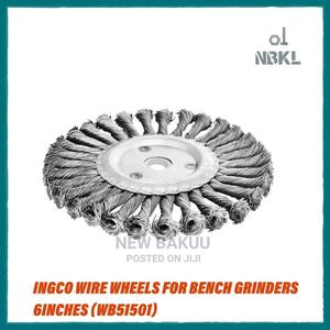 INGCO Wire Wheels for Bench Grinders 6inches (WB51501) - thumbnail 2