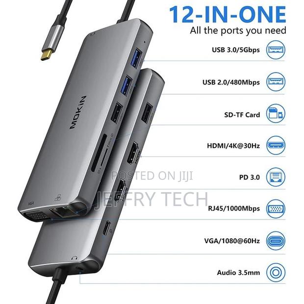 Generic 12 in 1 USB C HUB Type C - main view