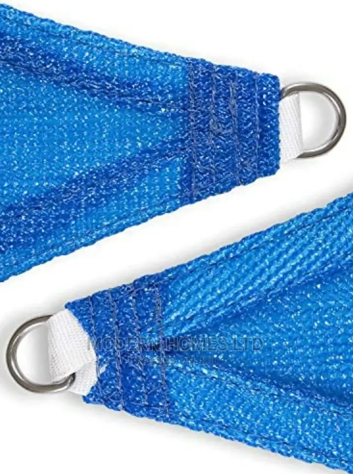 Blue Rectangle Sun Shade Sail Canopy Awning