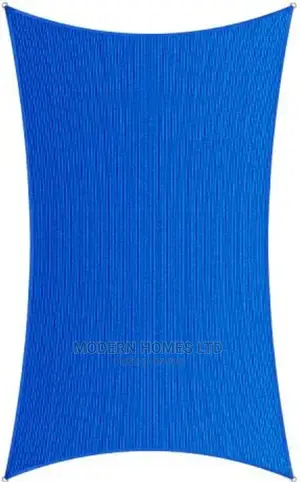 Blue Rectangle Sun Shade Sail Canopy Awning