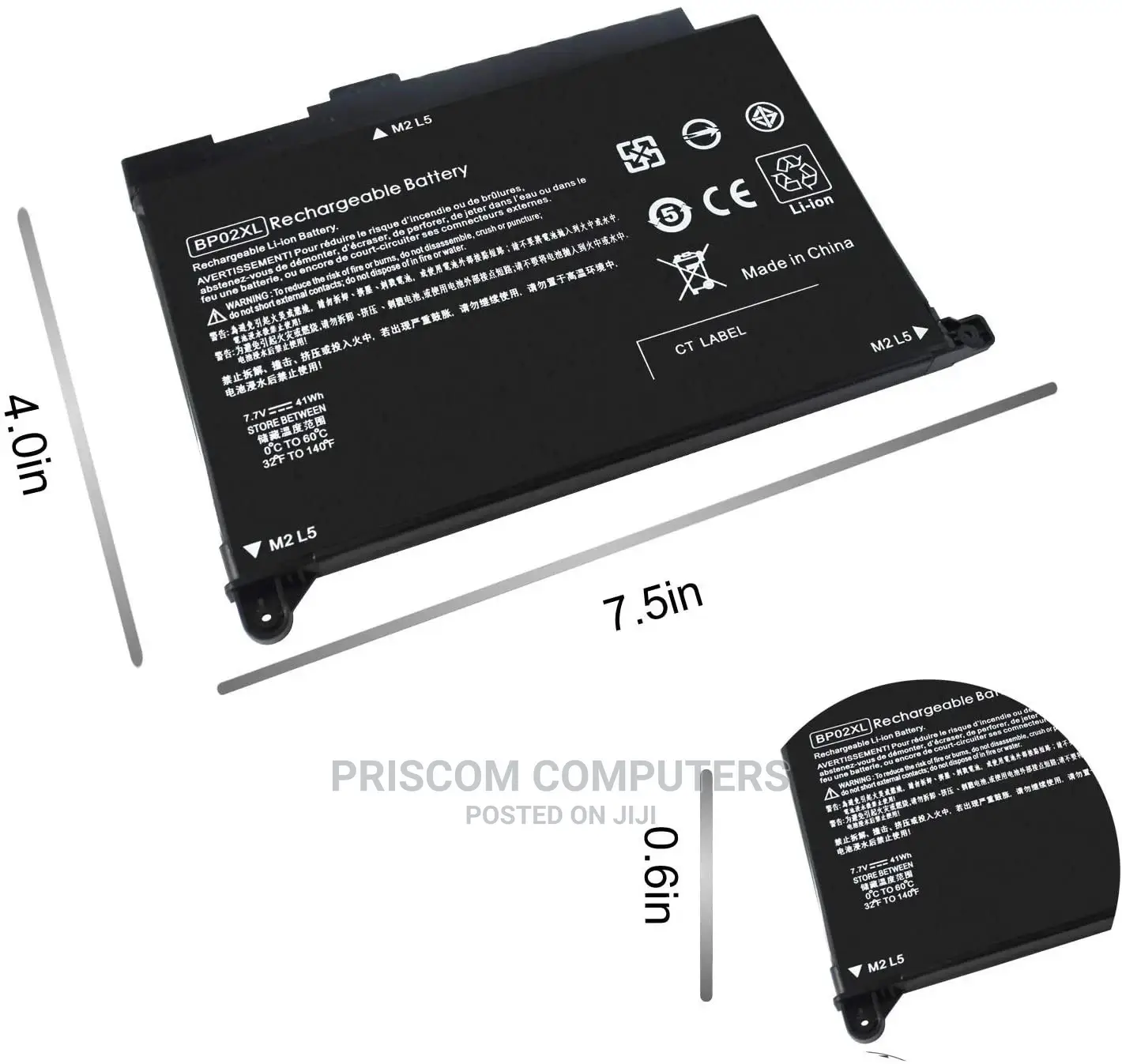 BP02XL 849909-850 Battery for HP Pavilion 15-Au000 15-Aw000