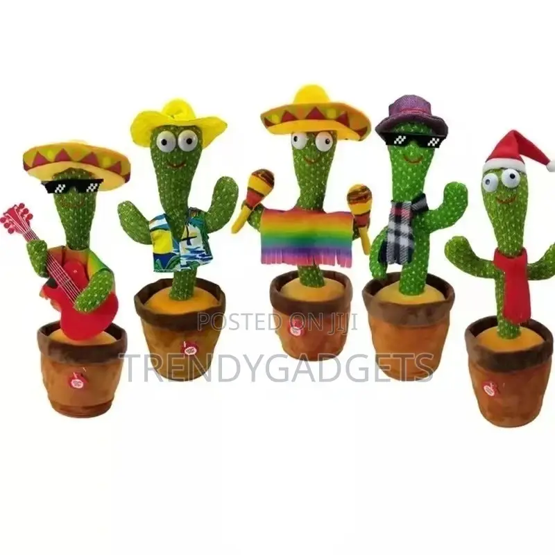 Sunny the Cactus Toy for Kid, Electric Singing Cactus Plush