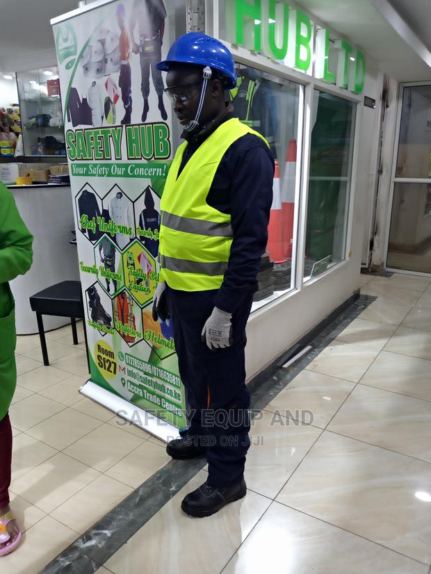 Navy Blue Cargo Overalls - thumbnail 4