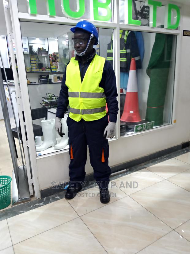 Navy Blue Cargo Overalls - thumbnail 5