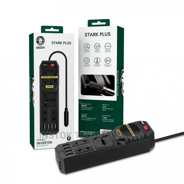 Green Stark PLUS Car Power Inverter 200W