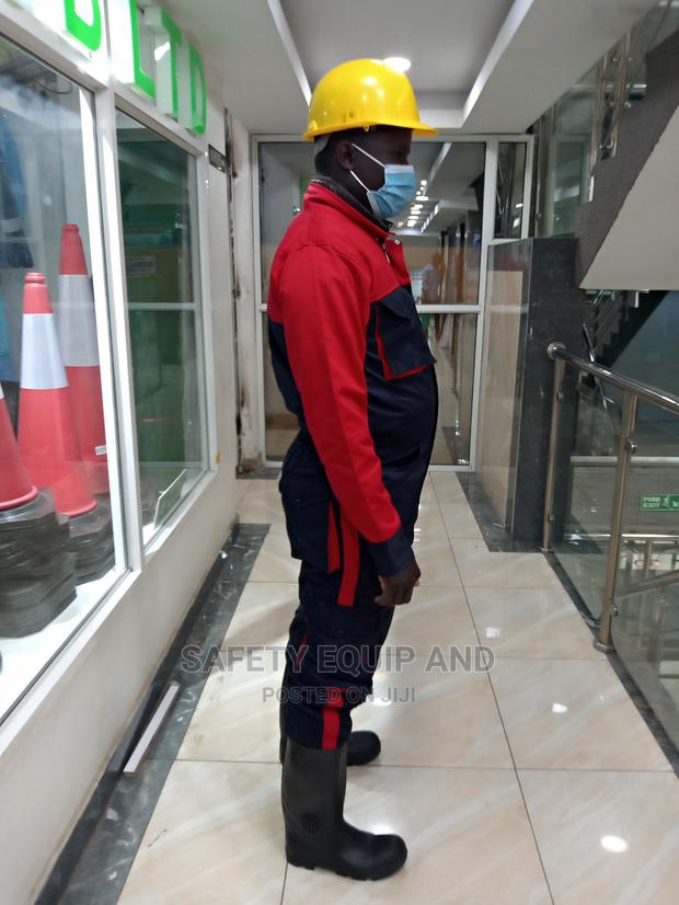 Red and Navyblue Cargo Overalls - main view