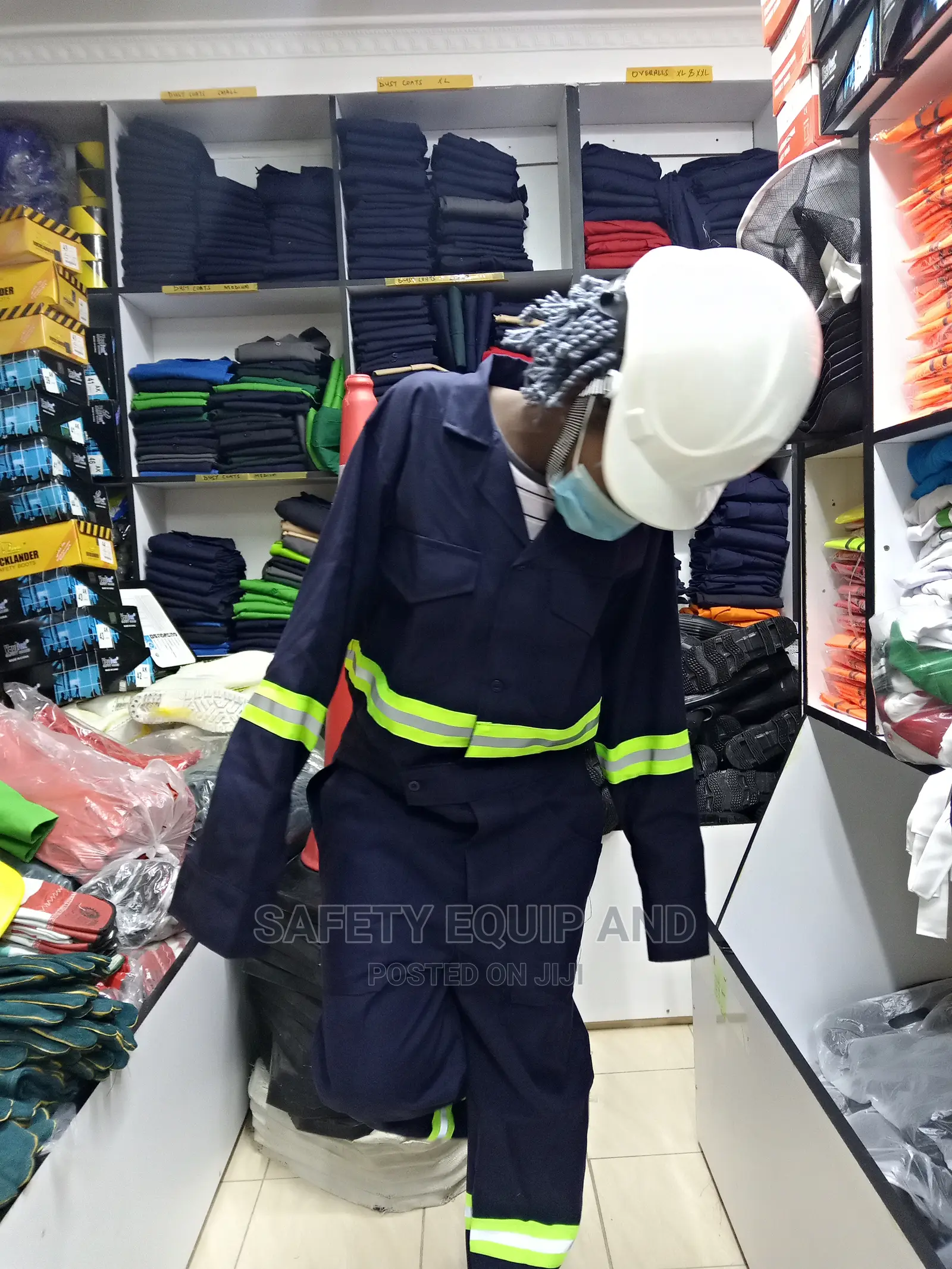 Overalls With a Reflective Piece